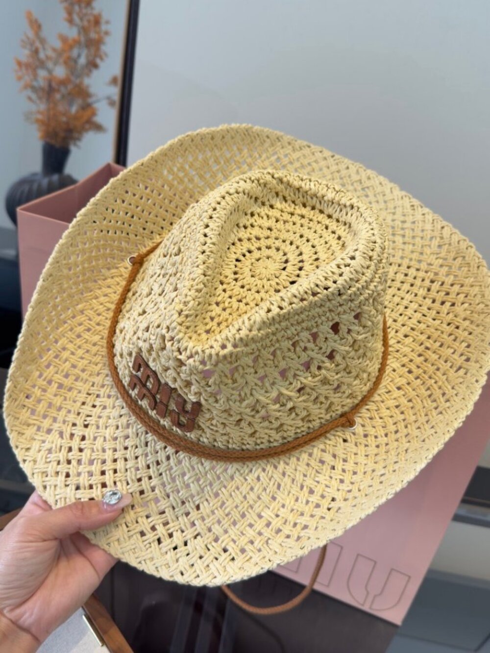 🌟MIU MIU🌟 summer straw hat - Picture 6 of 7
